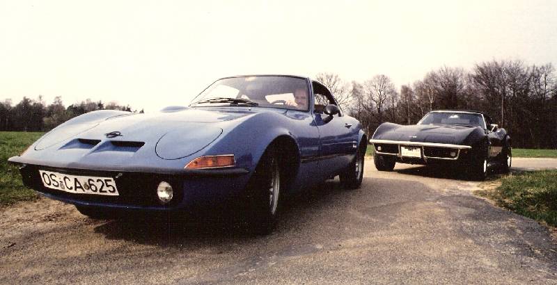 MARTINS RANCH Opel GT vs Corvette Stingray 4 